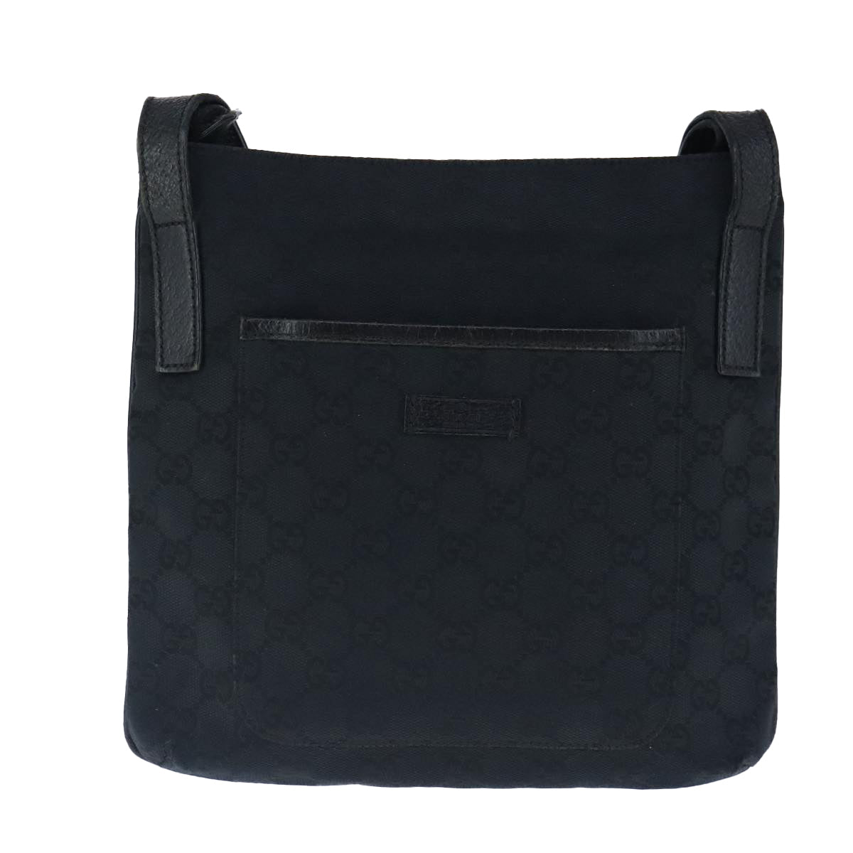 GUCCI GG Canvas Shoulder Bag Black 122793 Auth ep6514 - 0