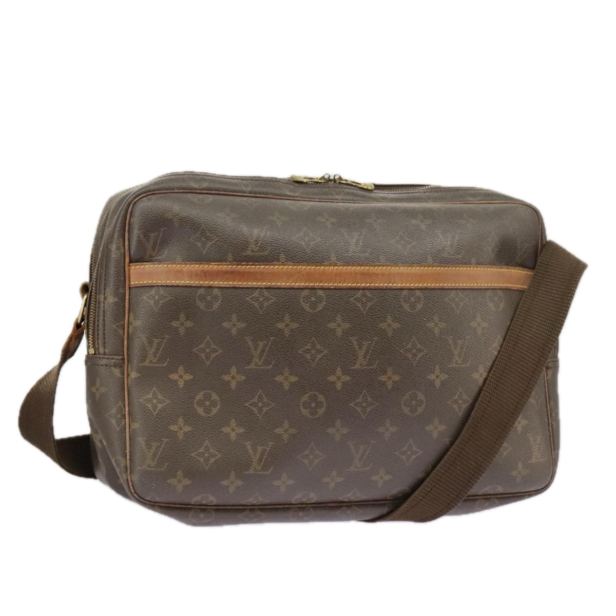 LOUIS VUITTON Monogram Reporter GM Shoulder Bag M45252 LV Auth ep6518