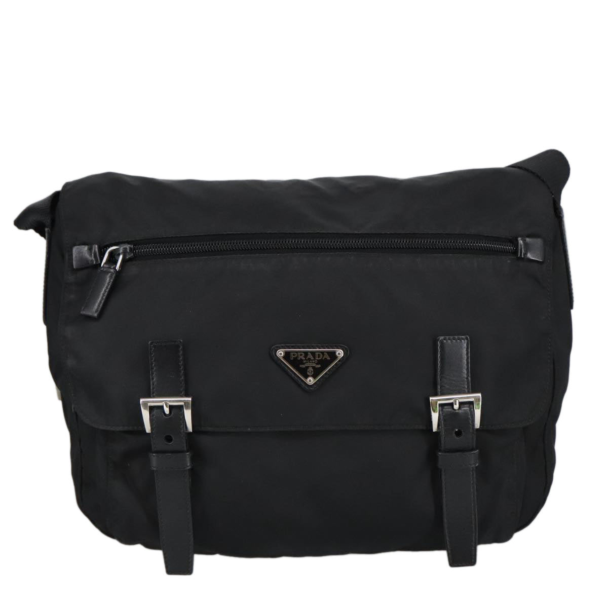 PRADA Shoulder Bag Nylon Black Auth ep6524 - 0