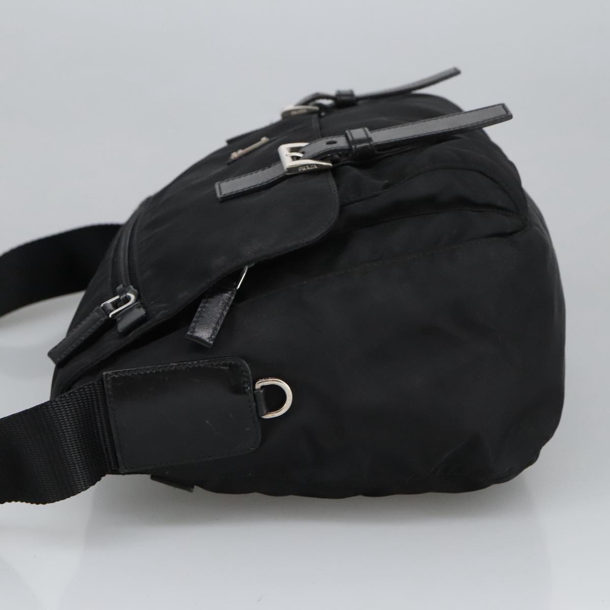 PRADA Shoulder Bag Nylon Black Auth ep6524