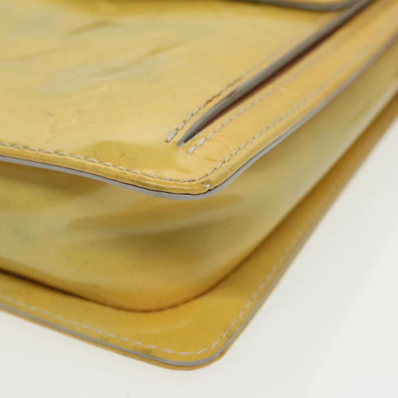 LOUIS VUITTON Monogram Vernis Motto Accessory Pouch Gris M91030 LV Auth ep6527