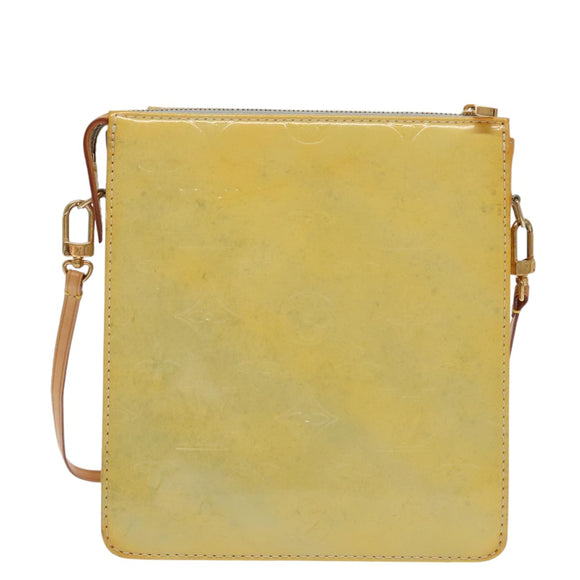 LOUIS VUITTON Monogram Vernis Motto Accessory Pouch Gris M91030 LV Auth ep6527