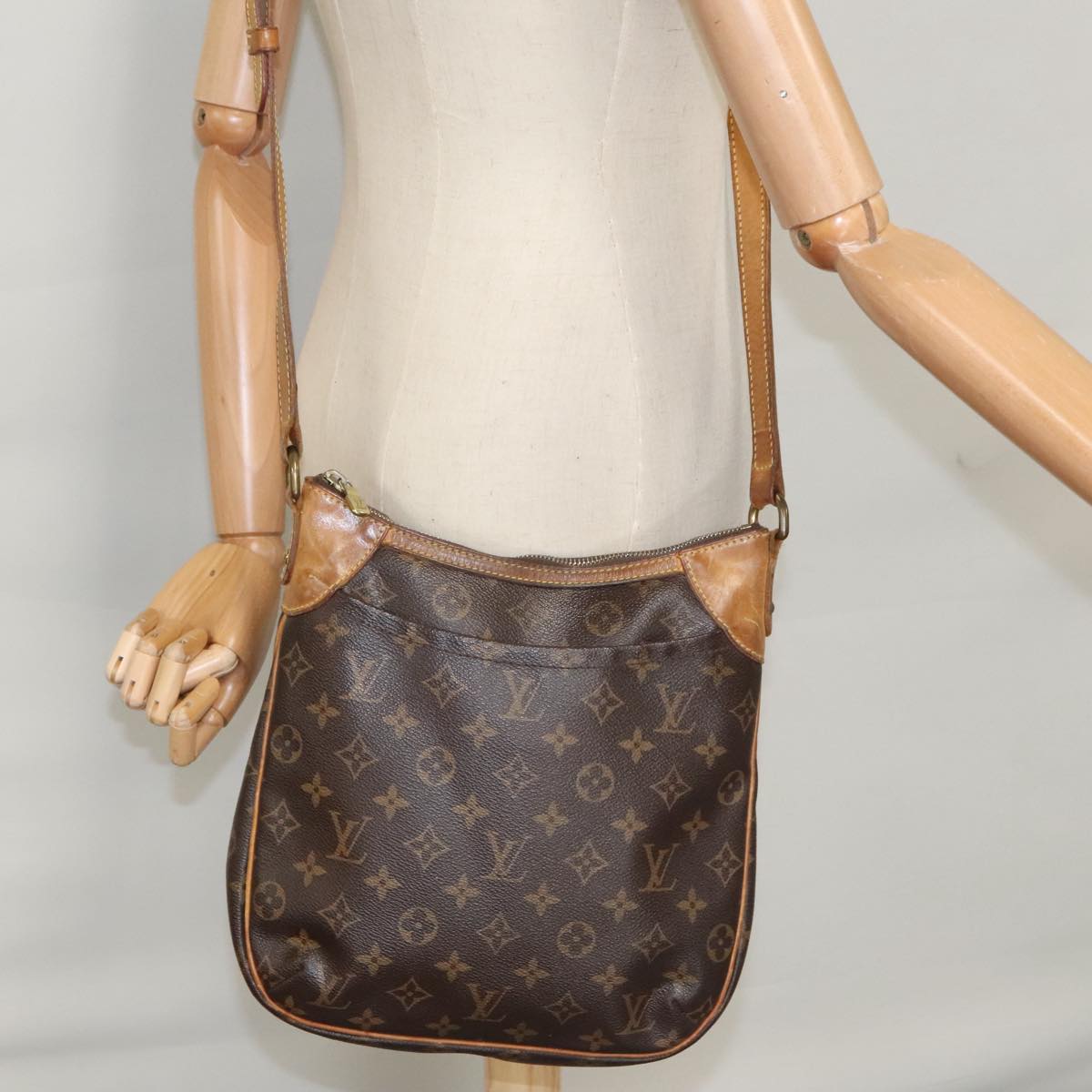 LOUIS VUITTON Monogram Odeon PM Shoulder Bag M56390 LV Auth ep6533