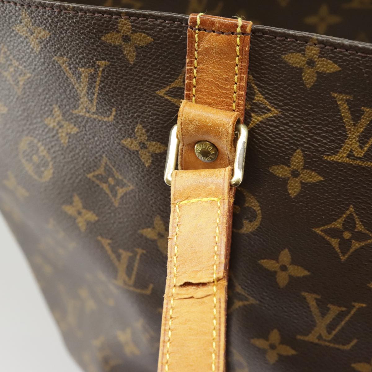 LOUIS VUITTON Monogram Sac Shopping Tote Bag M51108 LV Auth ep6540