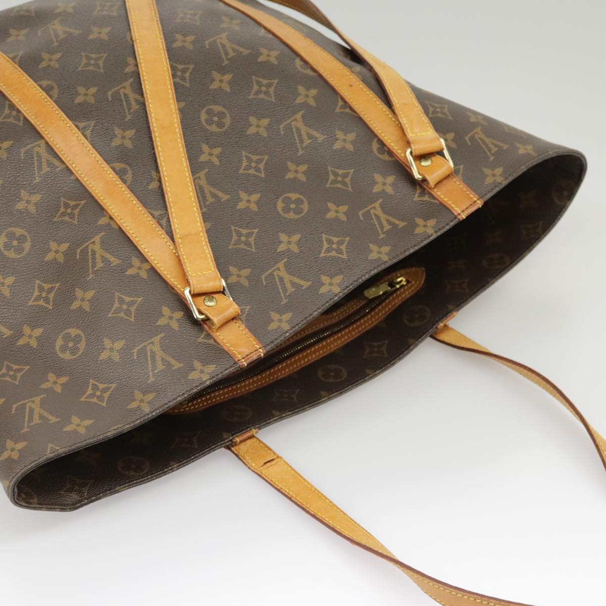 LOUIS VUITTON Monogram Sac Shopping Tote Bag M51108 LV Auth ep6540