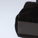 CELINE C Macadam Canvas Hand Bag Brown Auth ep6548-9