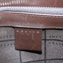 CELINE C Macadam Canvas Hand Bag Brown Auth ep6548-17