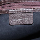 BURBERRY Nova Check Shoulder Bag Canvas Leather Beige Auth ep6559-18