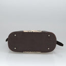 BURBERRY Nova Check Shoulder Bag Canvas Leather Beige Auth ep6559-5