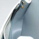 Christian Dior Honeycomb Canvas Shoulder Bag PVC Leather White Gold Auth ep6561-18