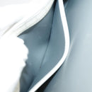 Christian Dior Honeycomb Canvas Shoulder Bag PVC Leather White Gold Auth ep6561-12