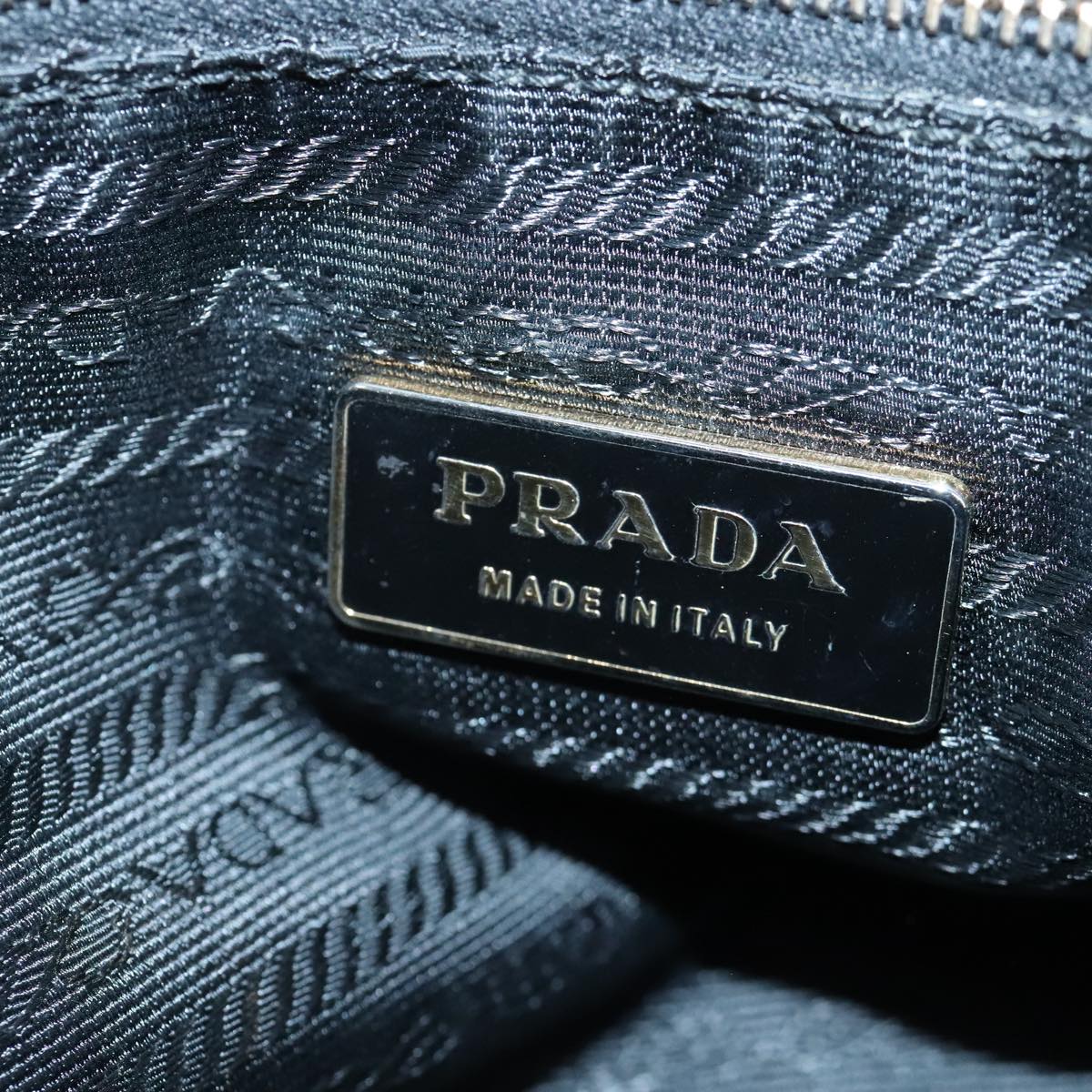 PRADA Hand Bag Nylon Black Auth ep6565