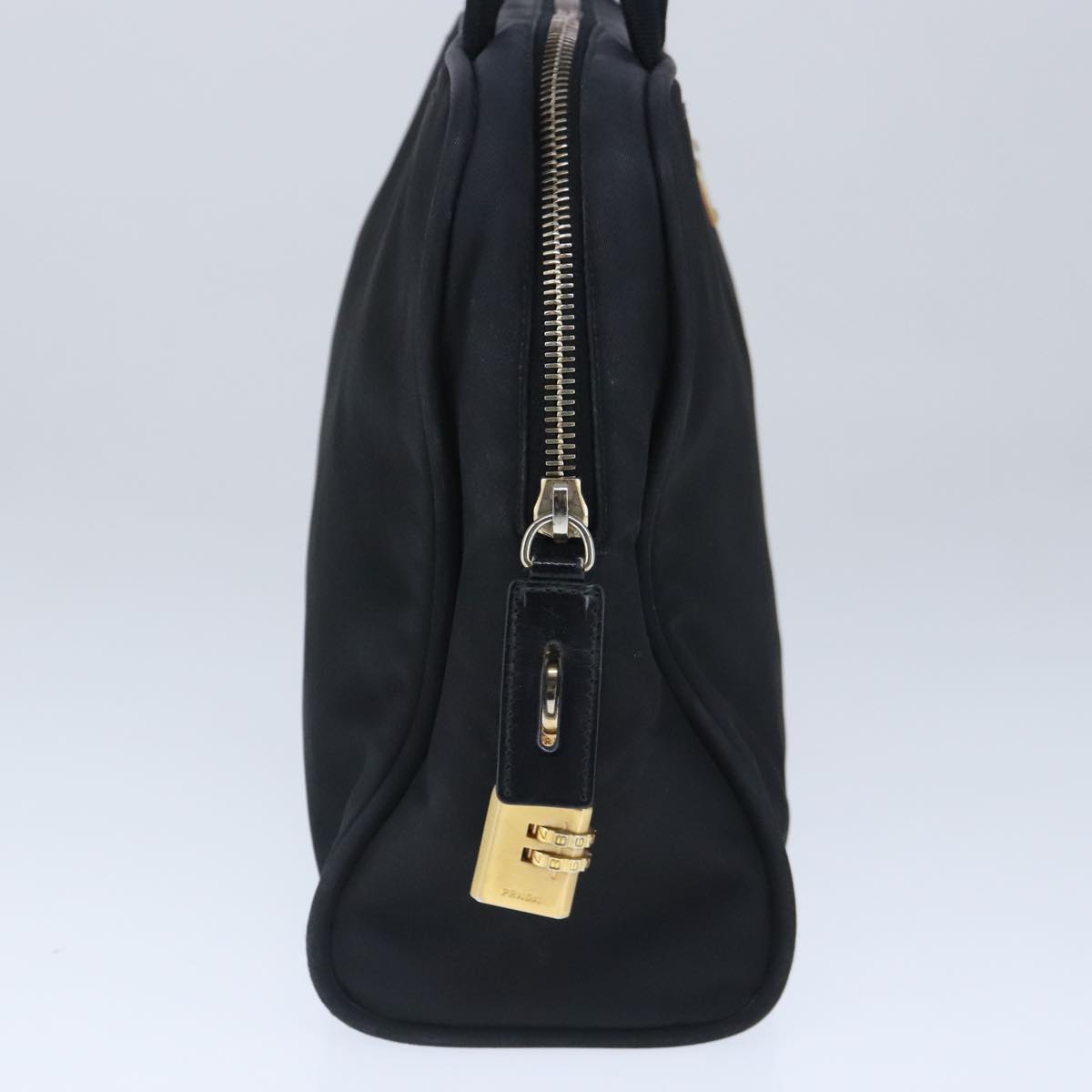 PRADA Hand Bag Nylon Black Auth ep6565