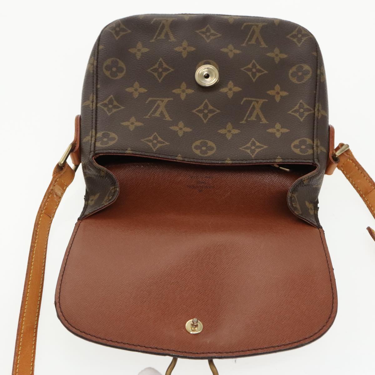 LOUIS VUITTON Monogram Saint Cloud MM Shoulder Bag M51243 LV Auth ep6569