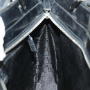 GUCCI Tote Bag Patent leather Black Silver 002 1133 Auth ep6570-23