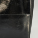 GUCCI Tote Bag Patent leather Black Silver 002 1133 Auth ep6570-4