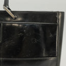 GUCCI Tote Bag Patent leather Black Silver 002 1133 Auth ep6570-5