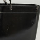 GUCCI Tote Bag Patent leather Black Silver 002 1133 Auth ep6570-5