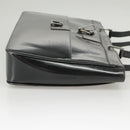 GUCCI Tote Bag Patent leather Black Silver 002 1133 Auth ep6570-8