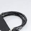 GUCCI Bamboo GG Canvas Hand Bag Nylon Black Silver 002 1016 2123 Auth ep6579-8