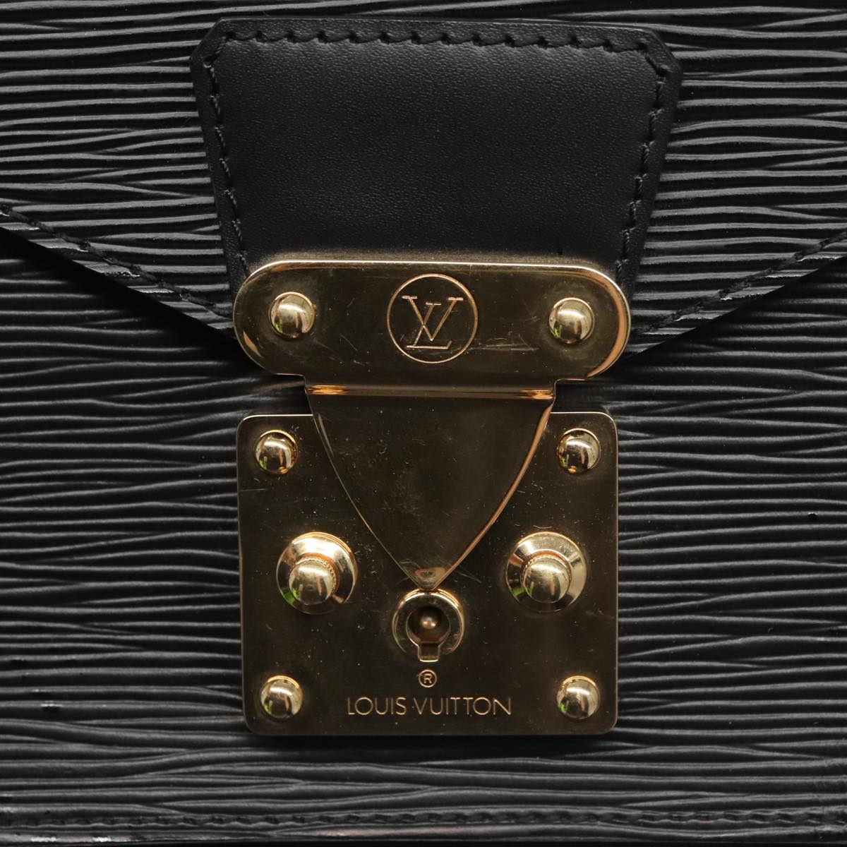 LOUIS VUITTON Epi Monceau 28 Hand Bag Black M52122 LV Auth ep6598