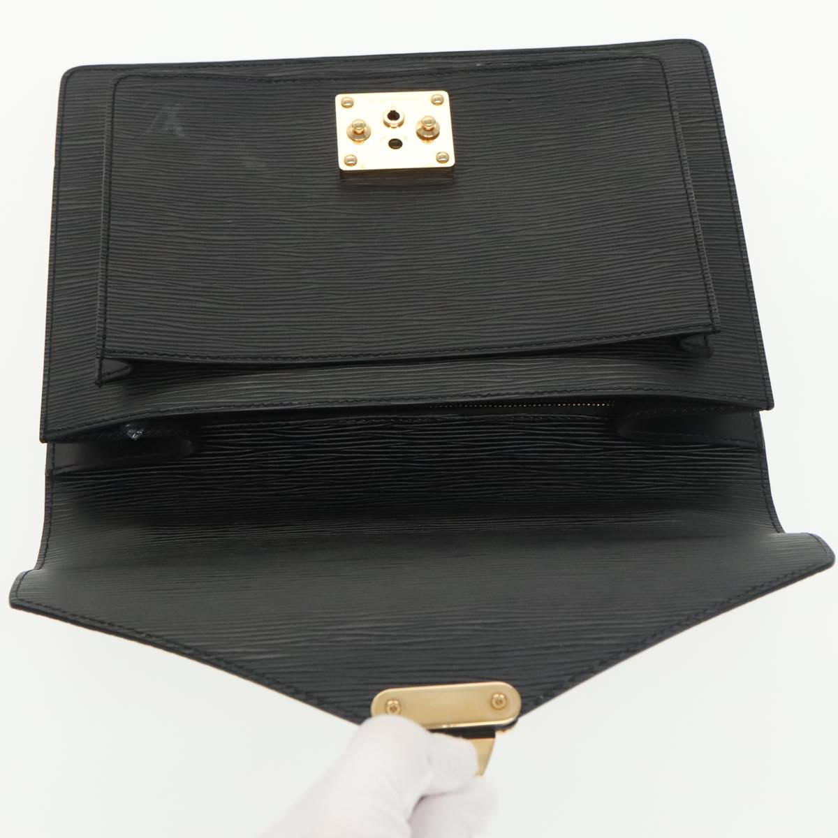 LOUIS VUITTON Epi Monceau 28 Hand Bag Black M52122 LV Auth ep6598