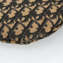 Christian Dior Trotter Canvas Shoulder Bag Navy Gold Auth ep6603-14