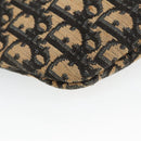 Christian Dior Trotter Canvas Shoulder Bag Navy Gold Auth ep6603-17