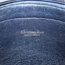 Christian Dior Trotter Canvas Shoulder Bag Navy Gold Auth ep6603-12