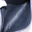 Christian Dior Trotter Canvas Shoulder Bag Navy Gold Auth ep6603-11