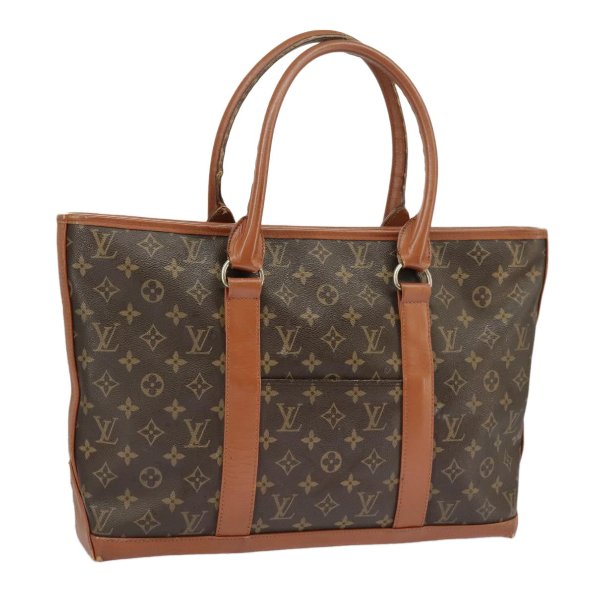 LOUIS VUITTON Monogram Sac Weekend PM Tote Bag M42425 LV Auth ep6614