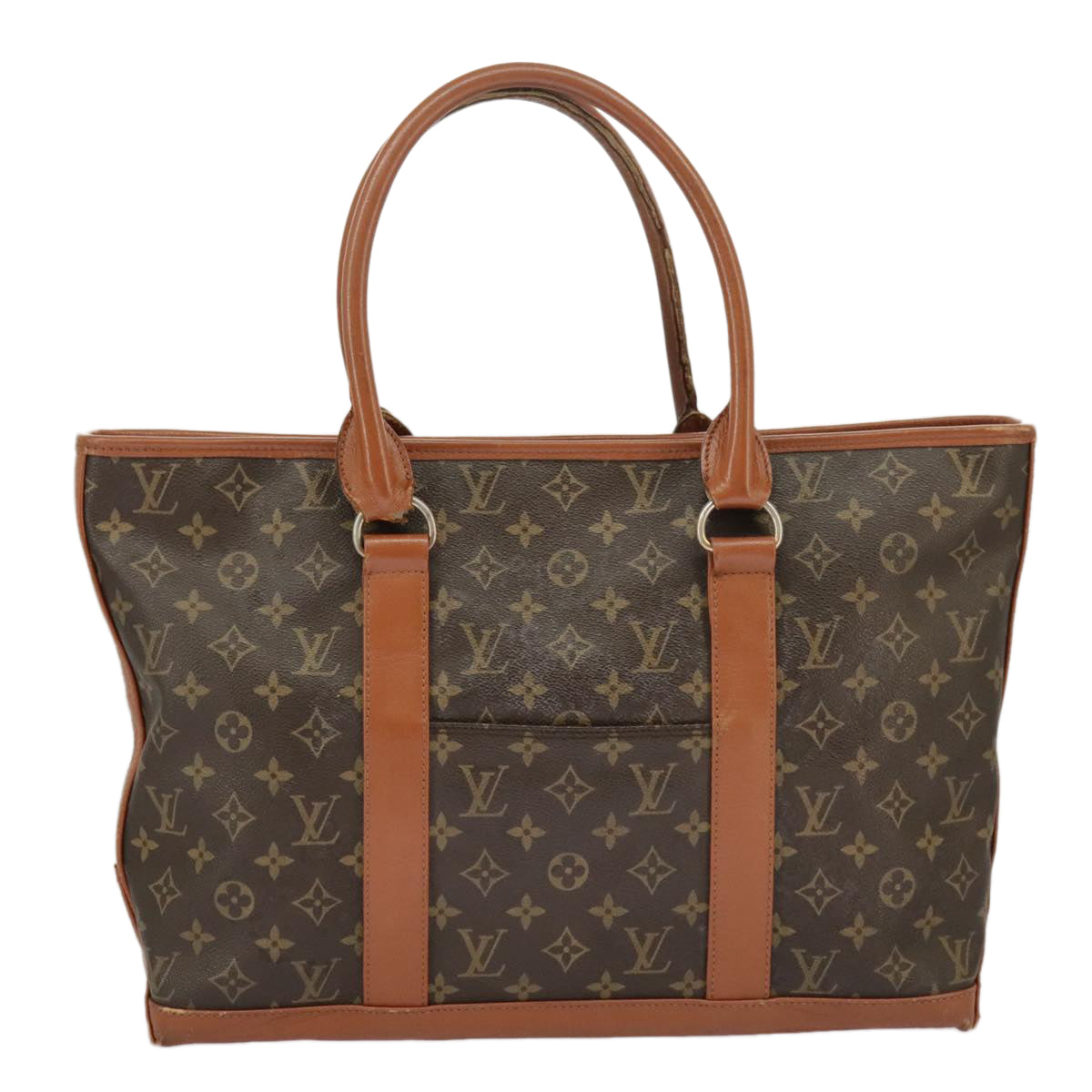 LOUIS VUITTON Monogram Sac Weekend PM Tote Bag M42425 LV Auth ep6614