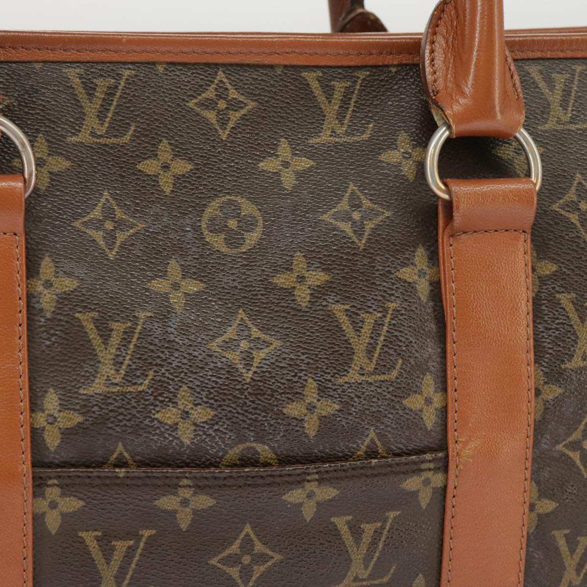 LOUIS VUITTON Monogram Sac Weekend PM Tote Bag M42425 LV Auth ep6614