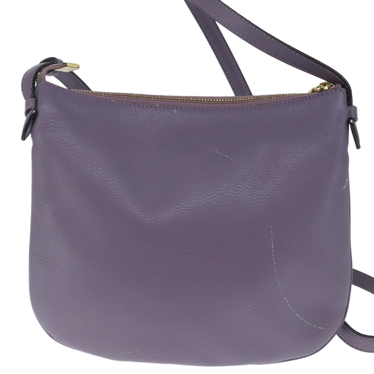 LOEWE Shoulder Bag Leather Purple Auth ep6631 - 0