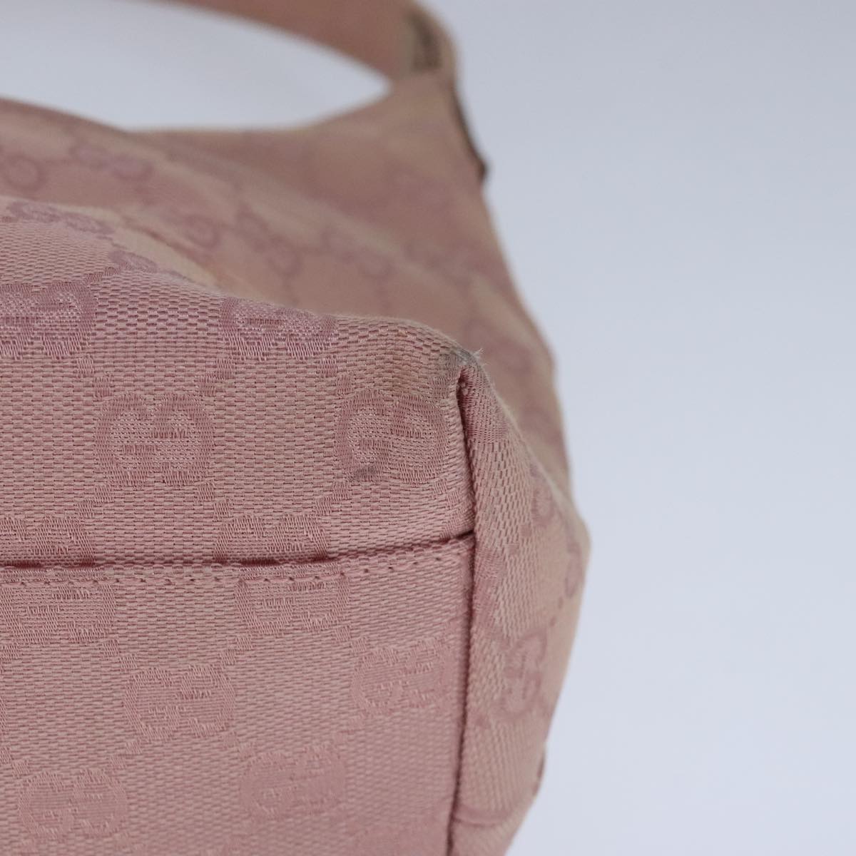 GUCCI GG Canvas Shoulder Bag Pink 001 3386 Auth ep6633