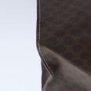 CELINE Macadam Canvas Shoulder Bag PVC Leather Brown Auth ep6637-16