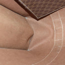 CELINE Macadam Canvas Shoulder Bag PVC Leather Brown Auth ep6637-21