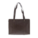 CELINE Macadam Canvas Shoulder Bag PVC Leather Brown Auth ep6637-2