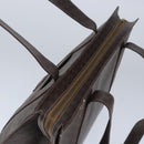 CELINE Macadam Canvas Shoulder Bag PVC Leather Brown Auth ep6637-6