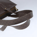 CELINE Macadam Canvas Shoulder Bag PVC Leather Brown Auth ep6637-7