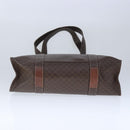 CELINE Macadam Canvas Shoulder Bag PVC Leather Brown Auth ep6637-5