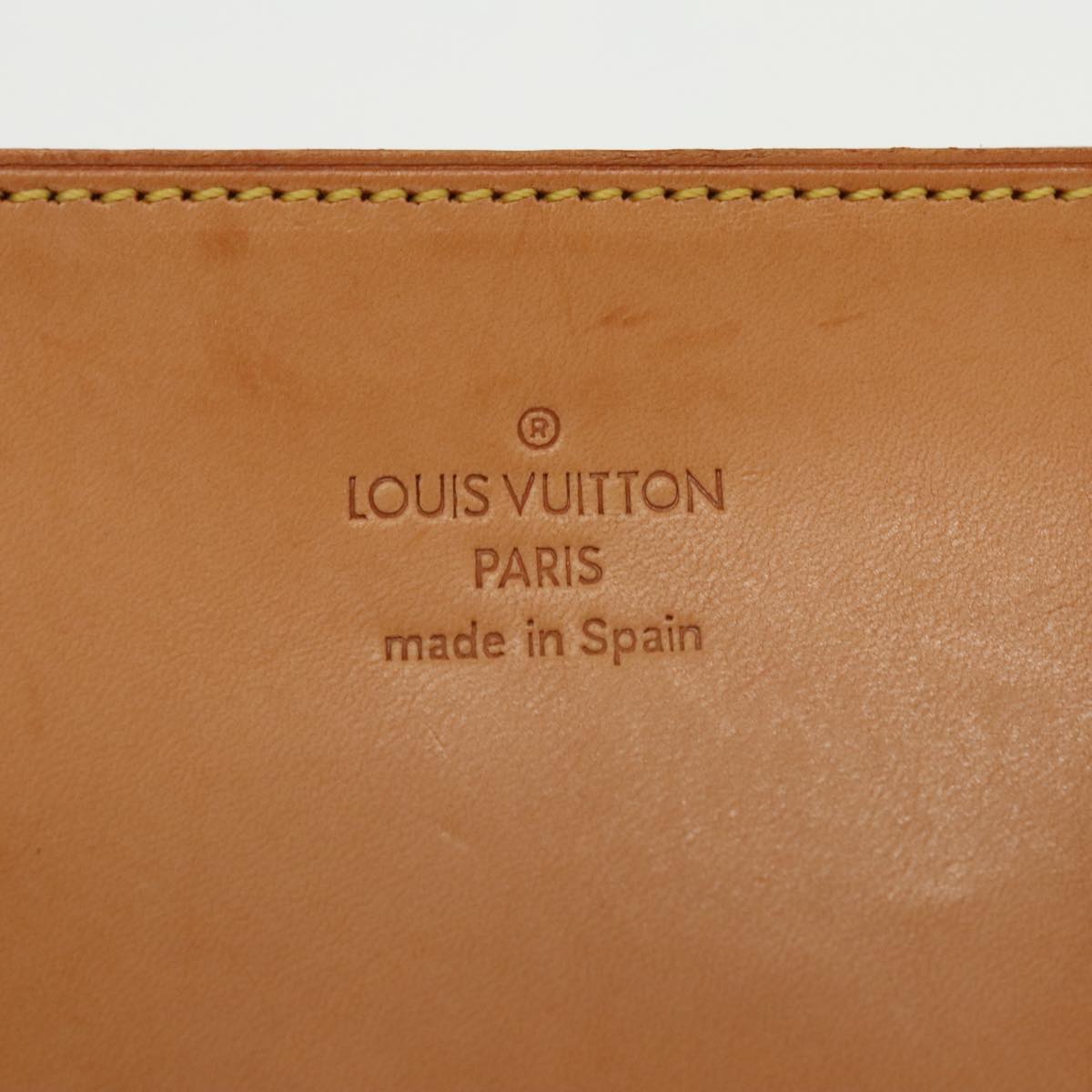 LOUIS VUITTON Monogram Vinyl Cabas Amble MM Tote Bag Brown M92501 LV Auth ep6656