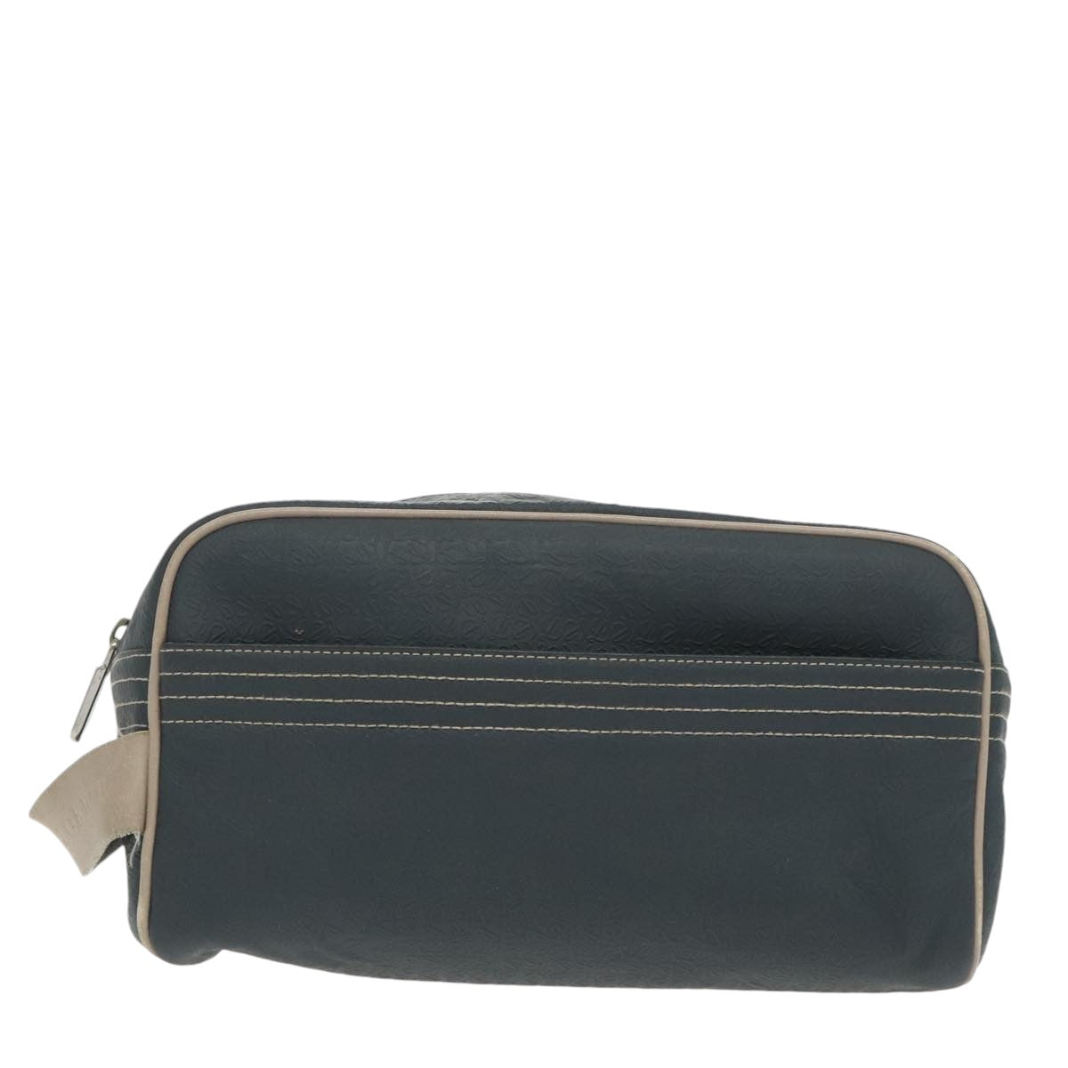 LOEWE Anagram Clutch Bag PVC Navy Auth ep6658