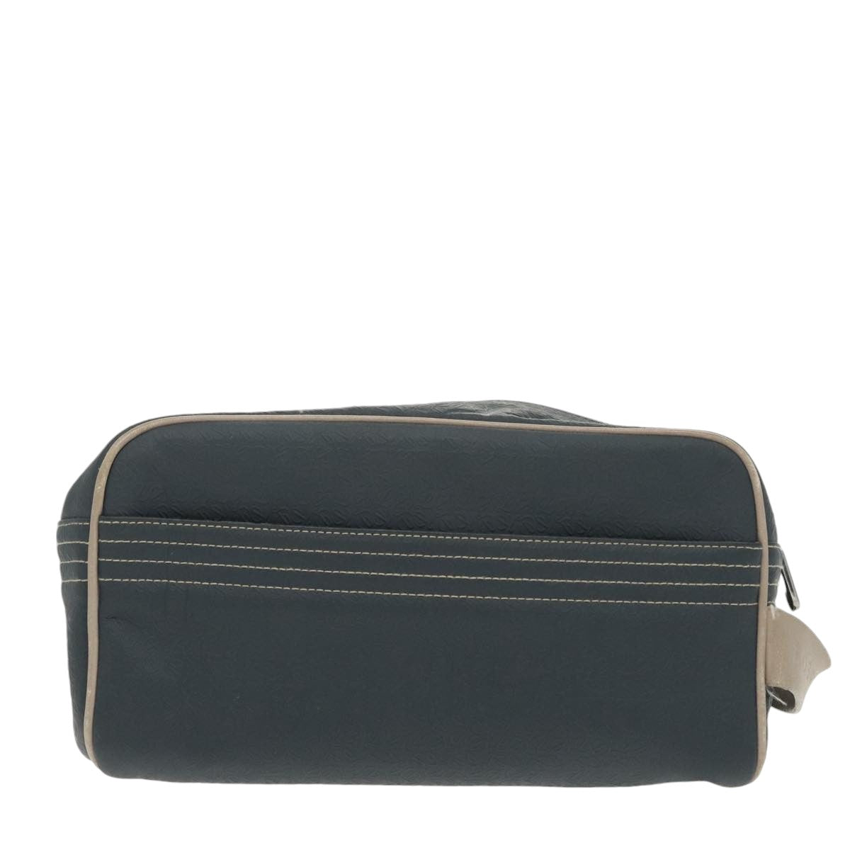 LOEWE Anagram Clutch Bag PVC Navy Auth ep6658 - 0