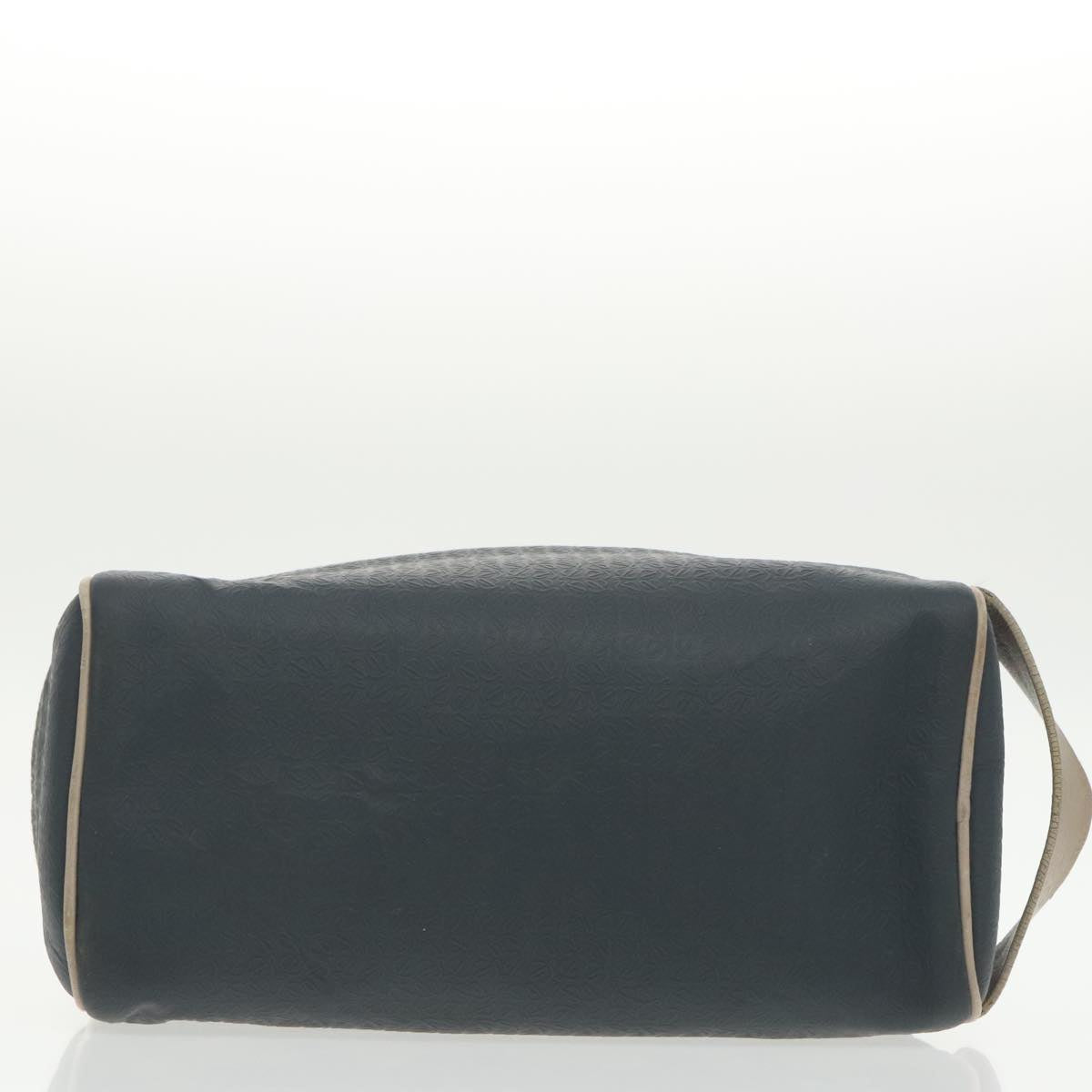 LOEWE Anagram Clutch Bag PVC Navy Auth ep6658