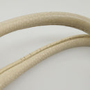 PRADA Tote Bag Leather White Gold Auth ep6660-19