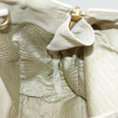 PRADA Tote Bag Leather White Gold Auth ep6660-31