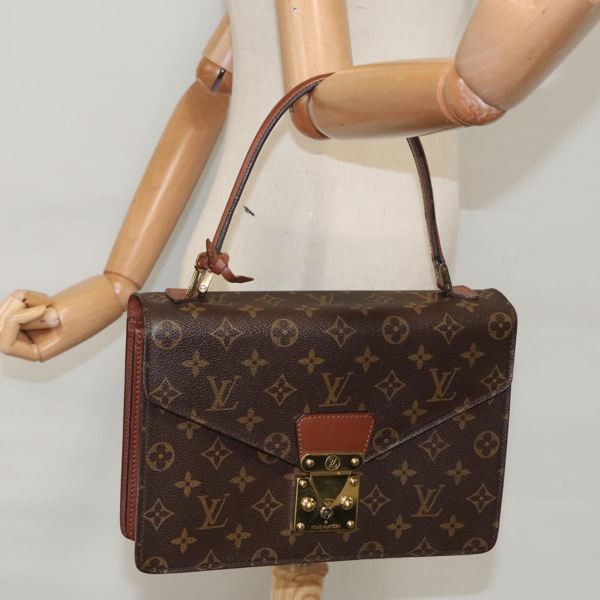 LOUIS VUITTON Monogram Concorde Hand Bag M51190 LV Auth ep6662