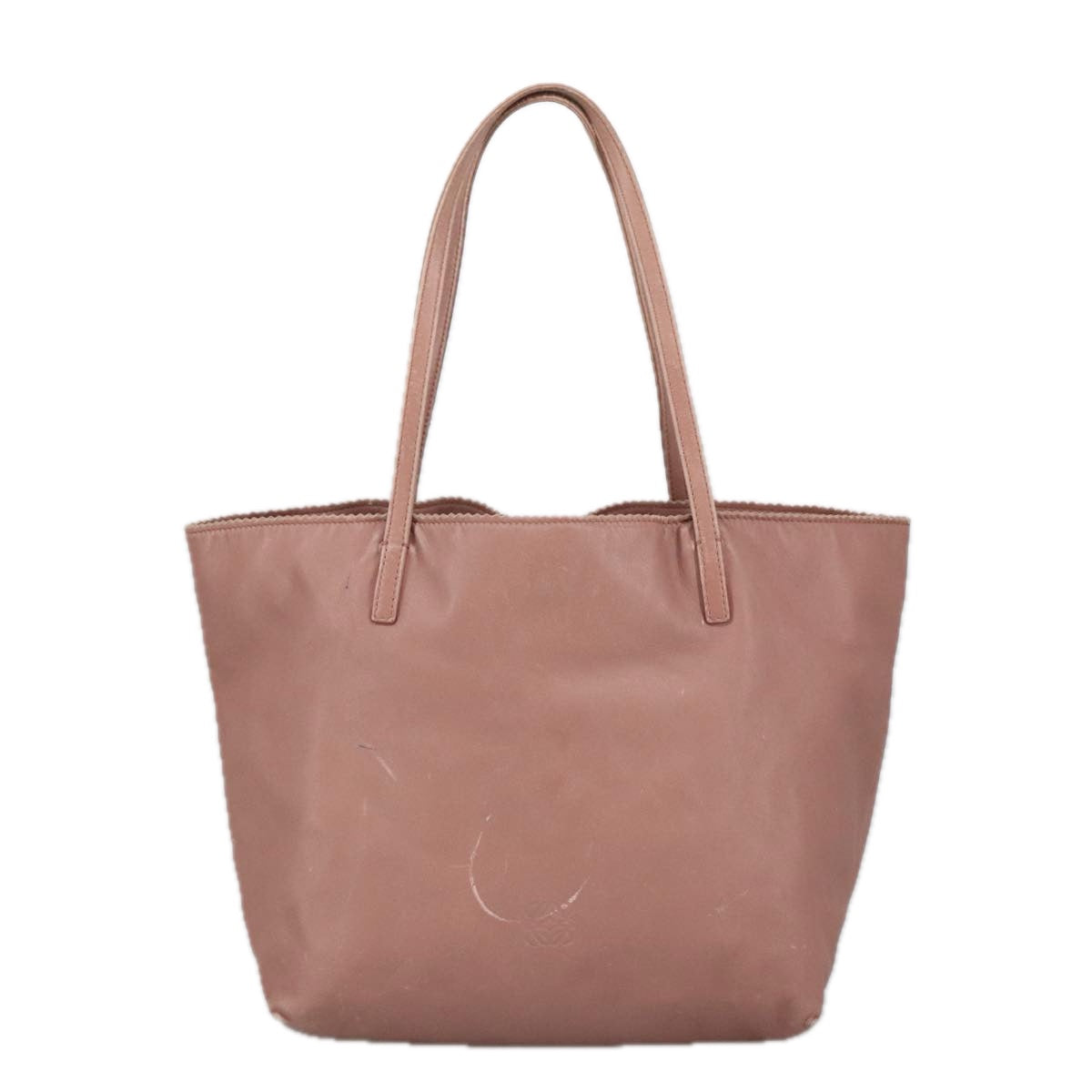 LOEWE Anagram Tote Bag Nylon Pink Auth ep6665 - 0