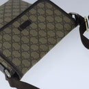 GUCCI GG Supreme Shoulder Bag PVC Leather Beige 223666 Auth ep6680-6